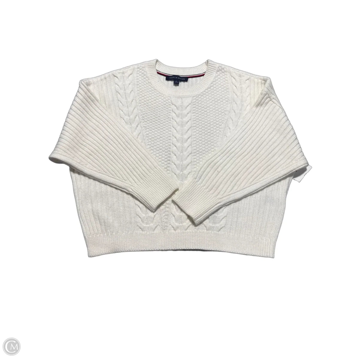 Sweater By Tommy Hilfiger In White, Size: M