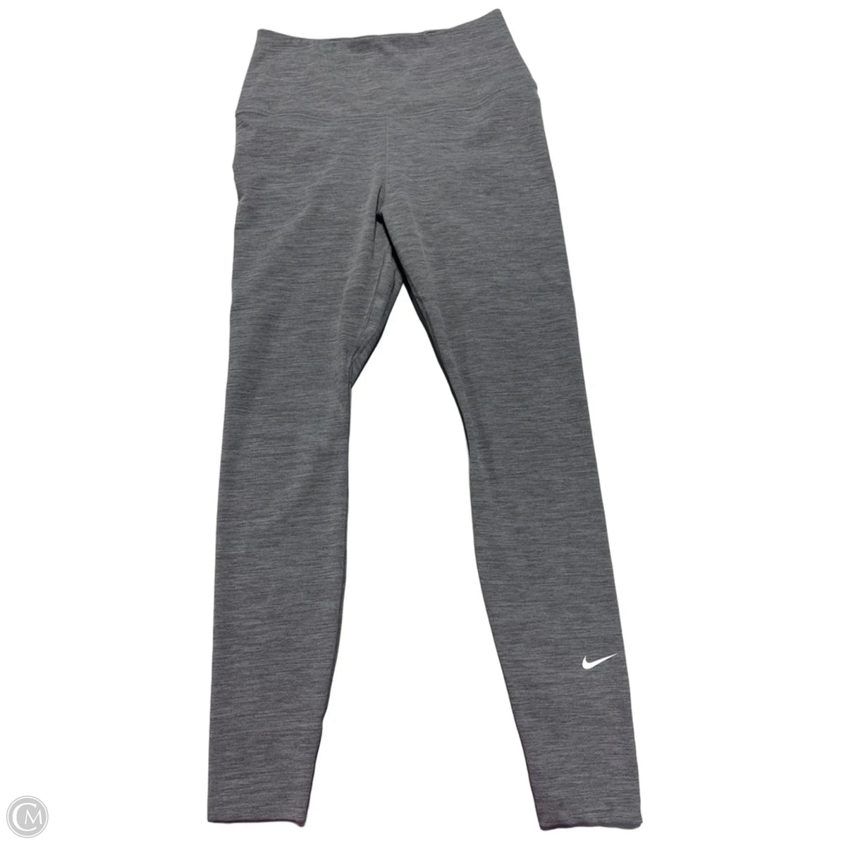 Athletic Leggings By Nike In Grey, Size: M