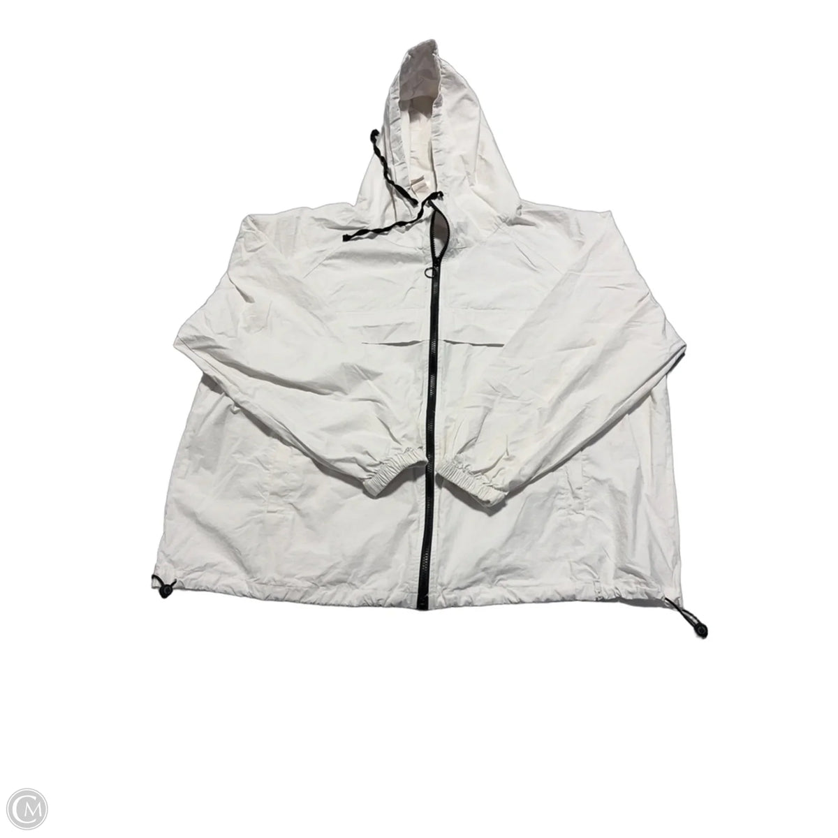 Jacket Windbreaker By Fabletics In White, Size: L
