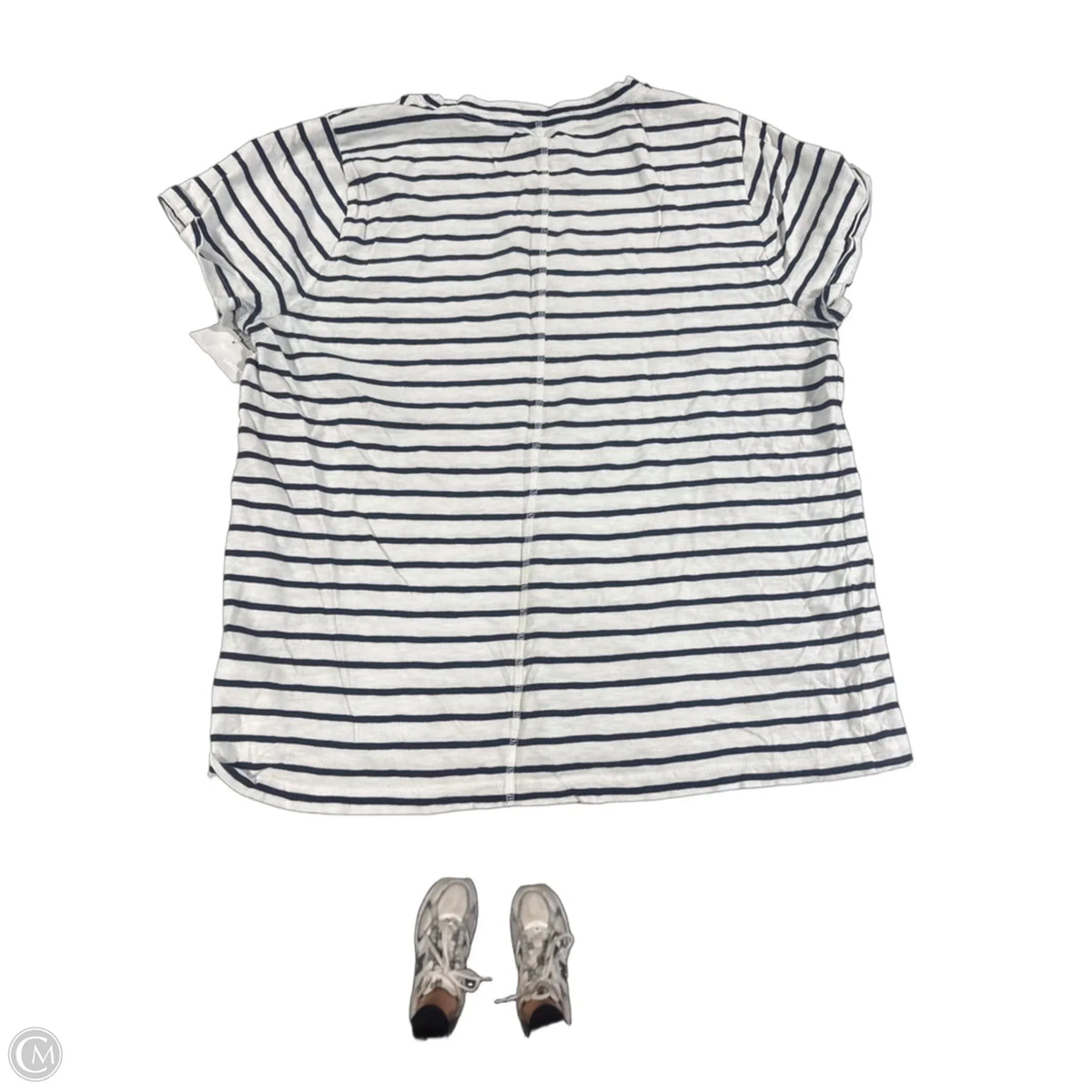Top Short Sleeve By J. Crew In Striped Pattern, Size: Xl