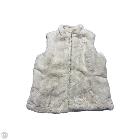 Vest Faux Fur & Sherpa By Nicole Miller In Cream, Size: S