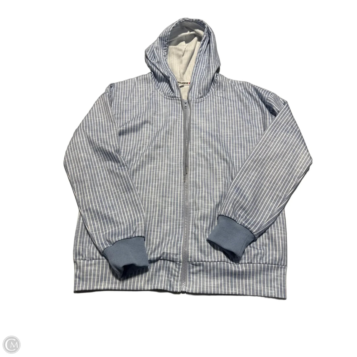 Jacket Fleece By Exclusive In Striped Pattern, Size: L