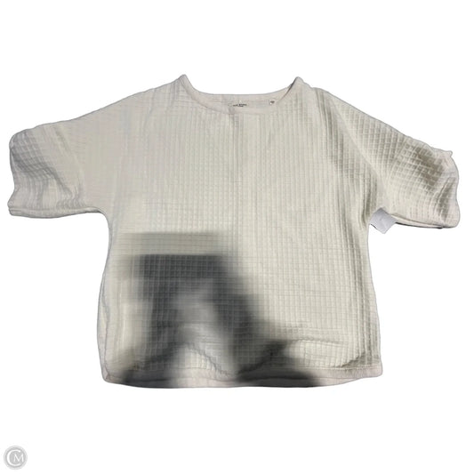Top Short Sleeve By Max Studio In Cream, Size: M