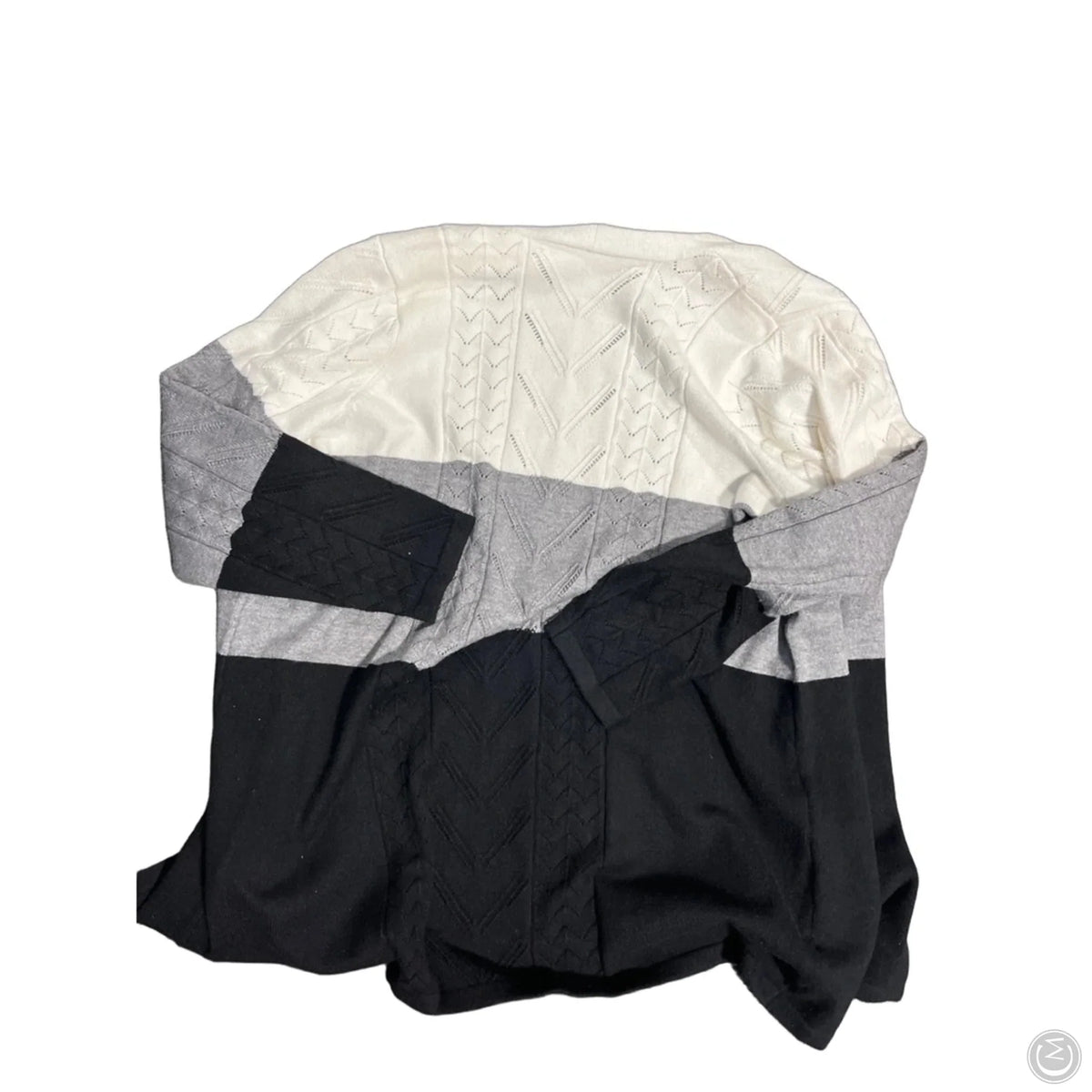 Cardigan By Cyrus In Green & White, Size: 2x