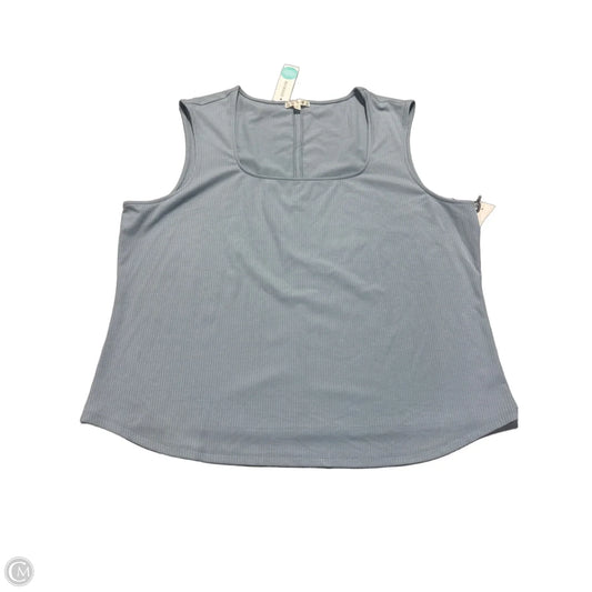Tank Top By Nine Britton In Blue, Size: 3x