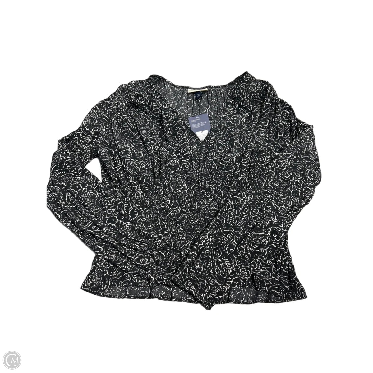 Top Long Sleeve By Universal Thread In Black, Size: M