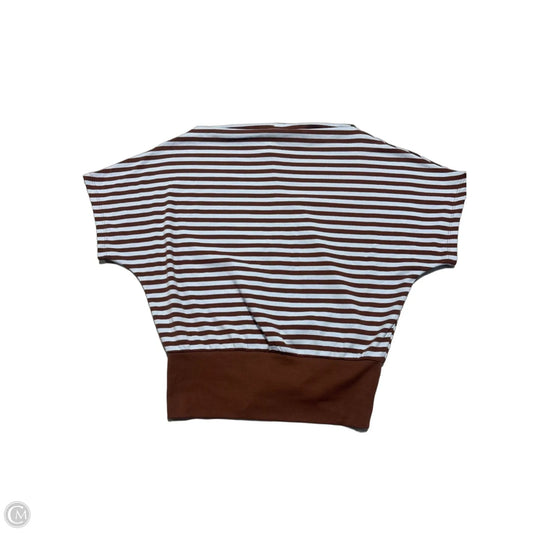 Top Short Sleeve By Divided In Blue & Brown, Size: M