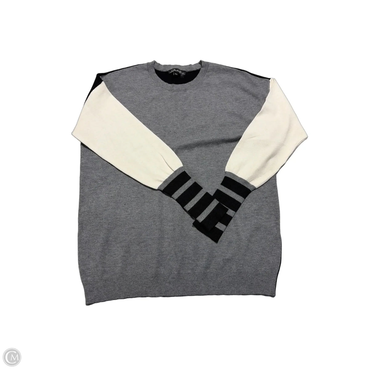 Top Long Sleeve By Charlie B In Grey, Size: S