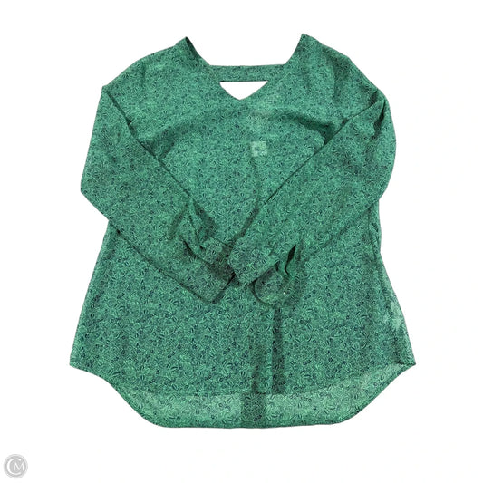 Top Long Sleeve By Cabi In Green, Size: M