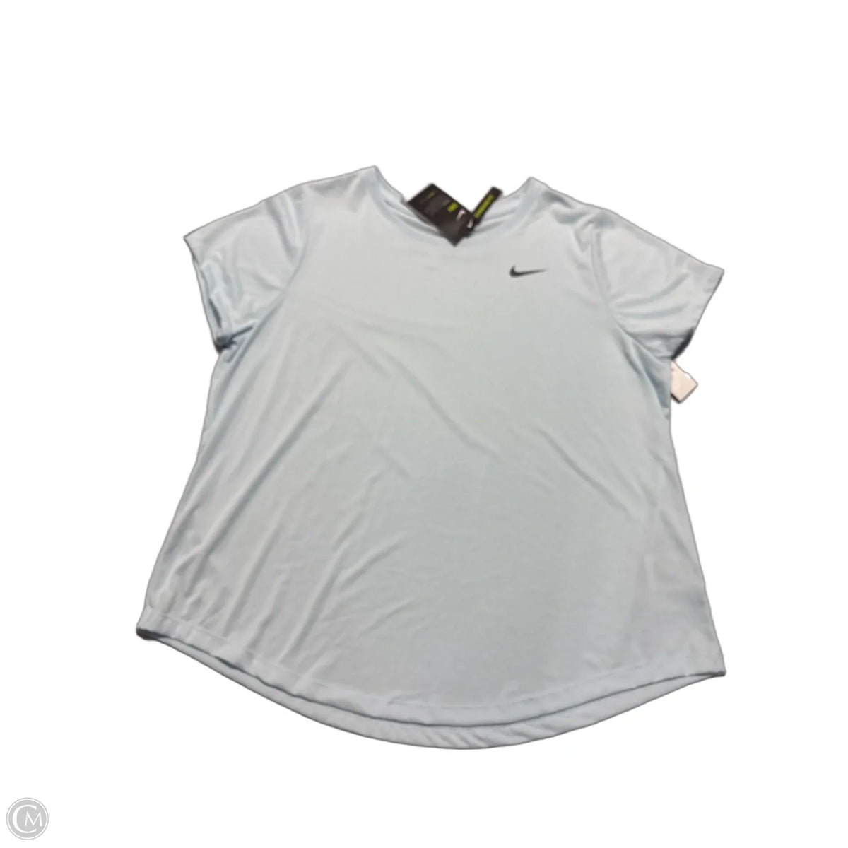 Athletic Top Short Sleeve By Nike In Blue, Size: 1x