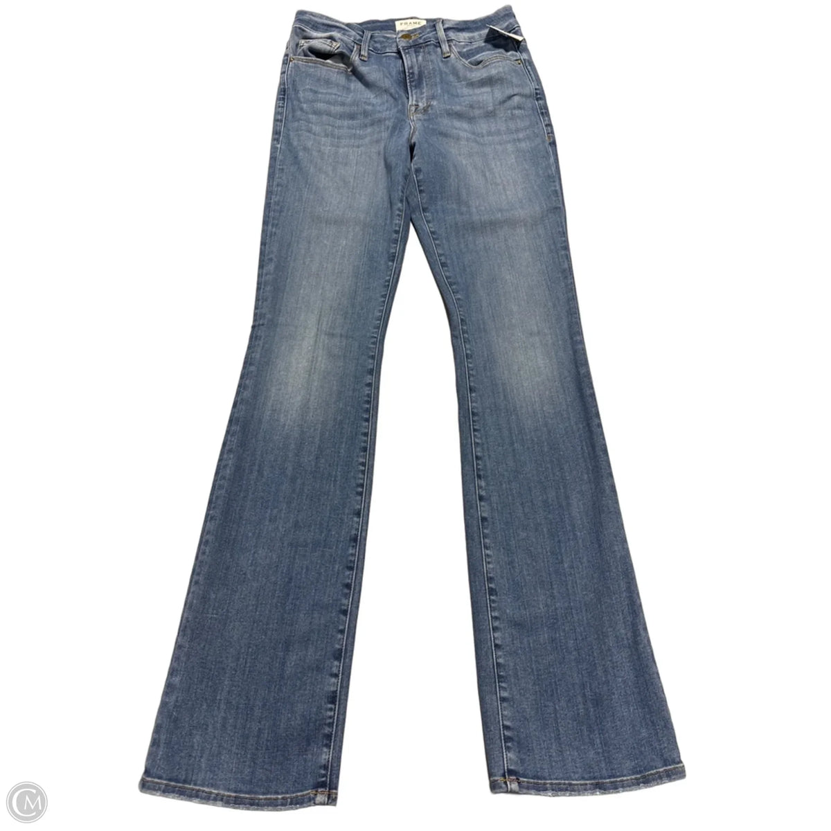 Jeans Boot Cut By Frame In Blue Denim, Size: 8