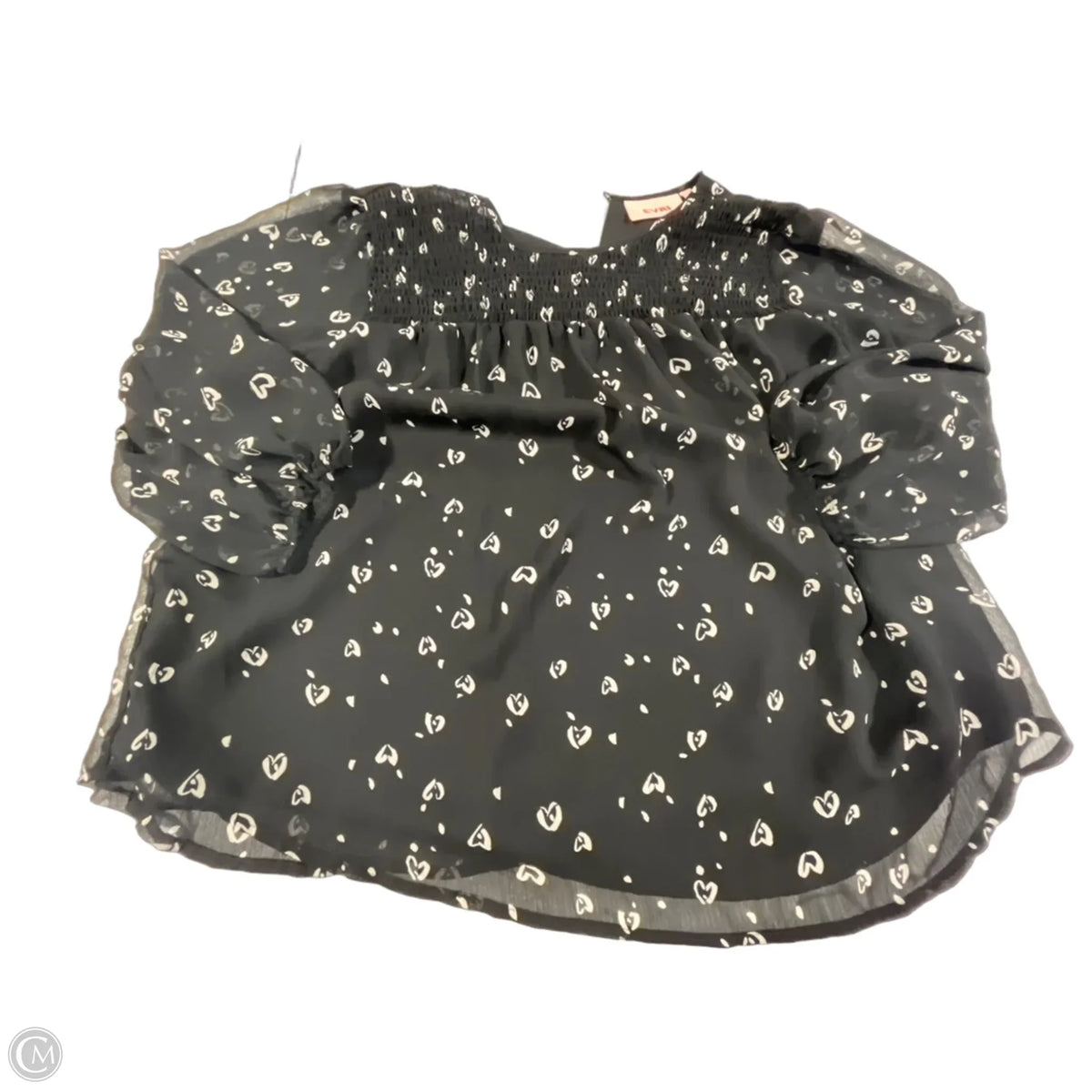 Top Long Sleeve By Evri In Black, Size: 1x