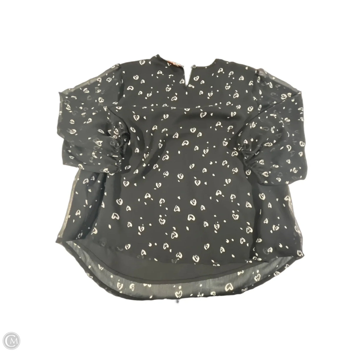 Top Long Sleeve By Evri In Black, Size: 1x