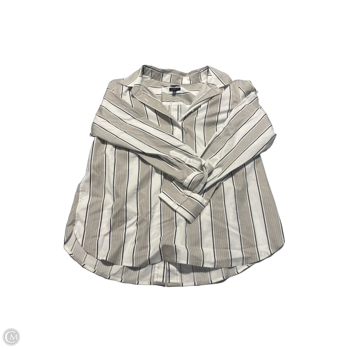 Top Long Sleeve By Talbots In White, Size: Lp