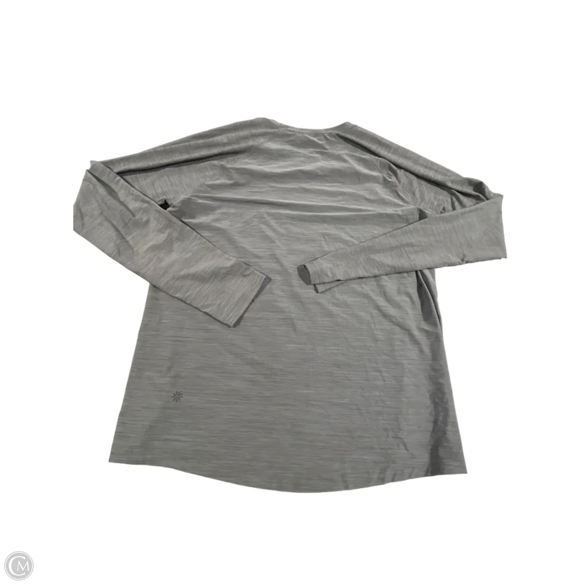Athletic Top Long Sleeve Collar By Athleta In Grey, Size: M