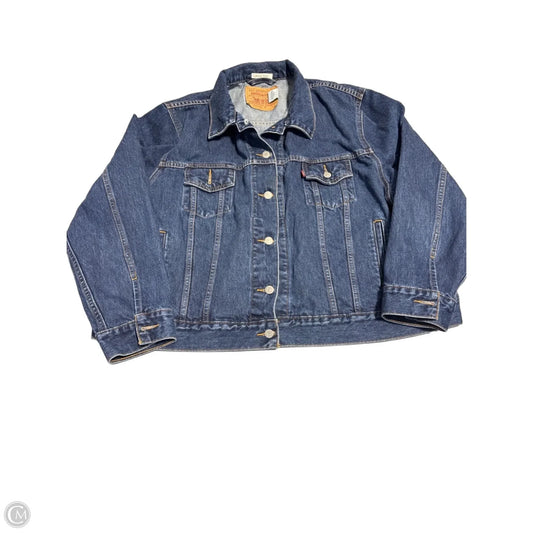 Jacket Denim By Levis In Blue Denim, Size: 2x