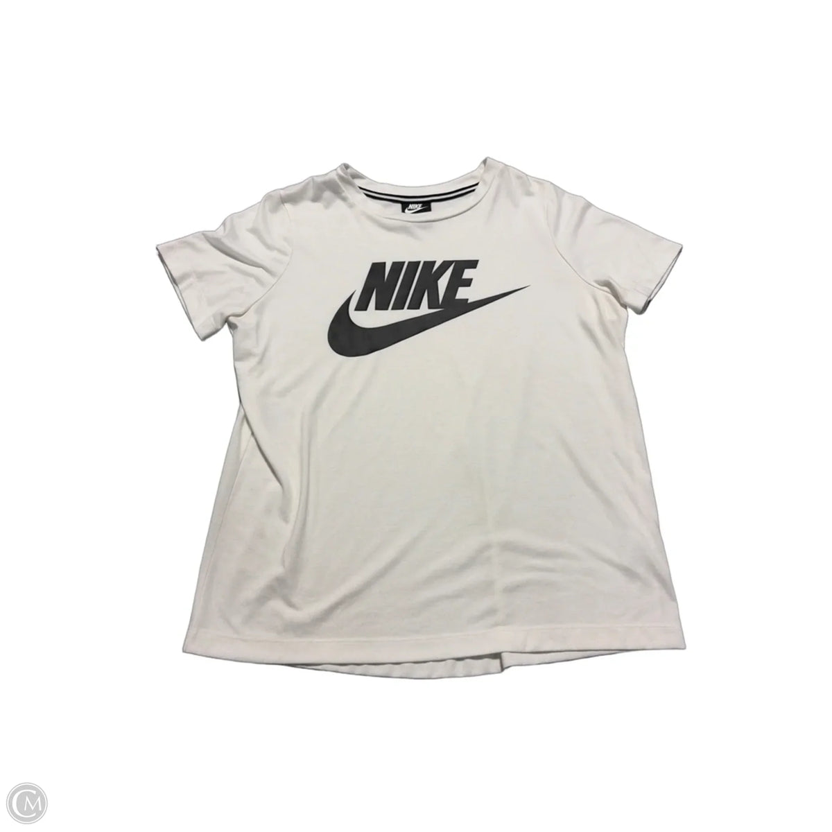 Top Short Sleeve By Nike In White, Size: L