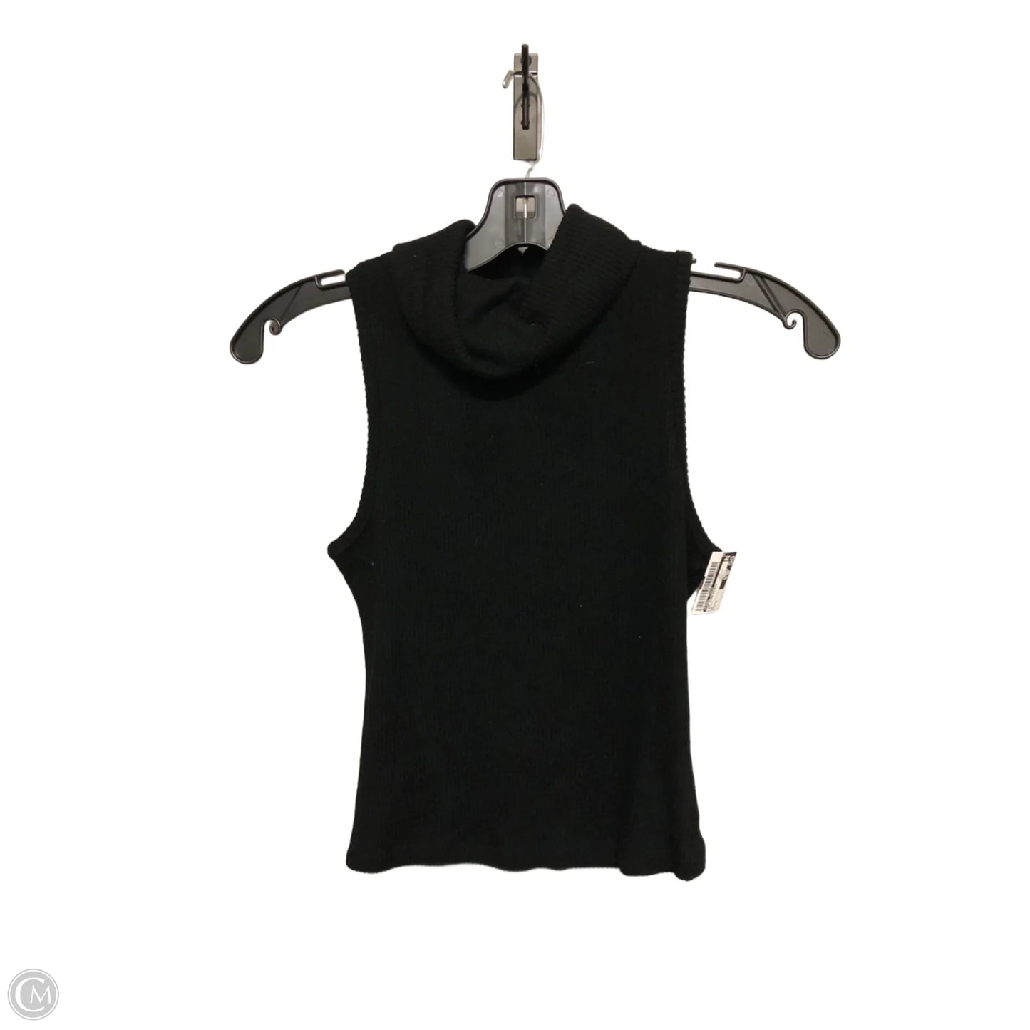 Top Sleeveless By Final Touch In Black, Size: M