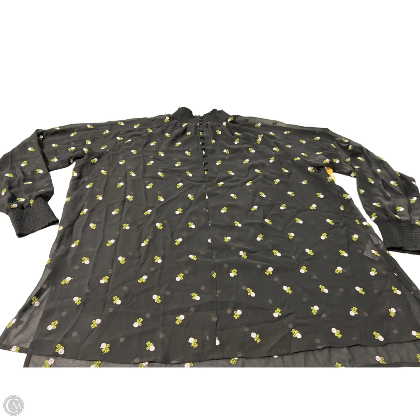 Blouse Long Sleeve By Cabi In Floral Print, Size: S