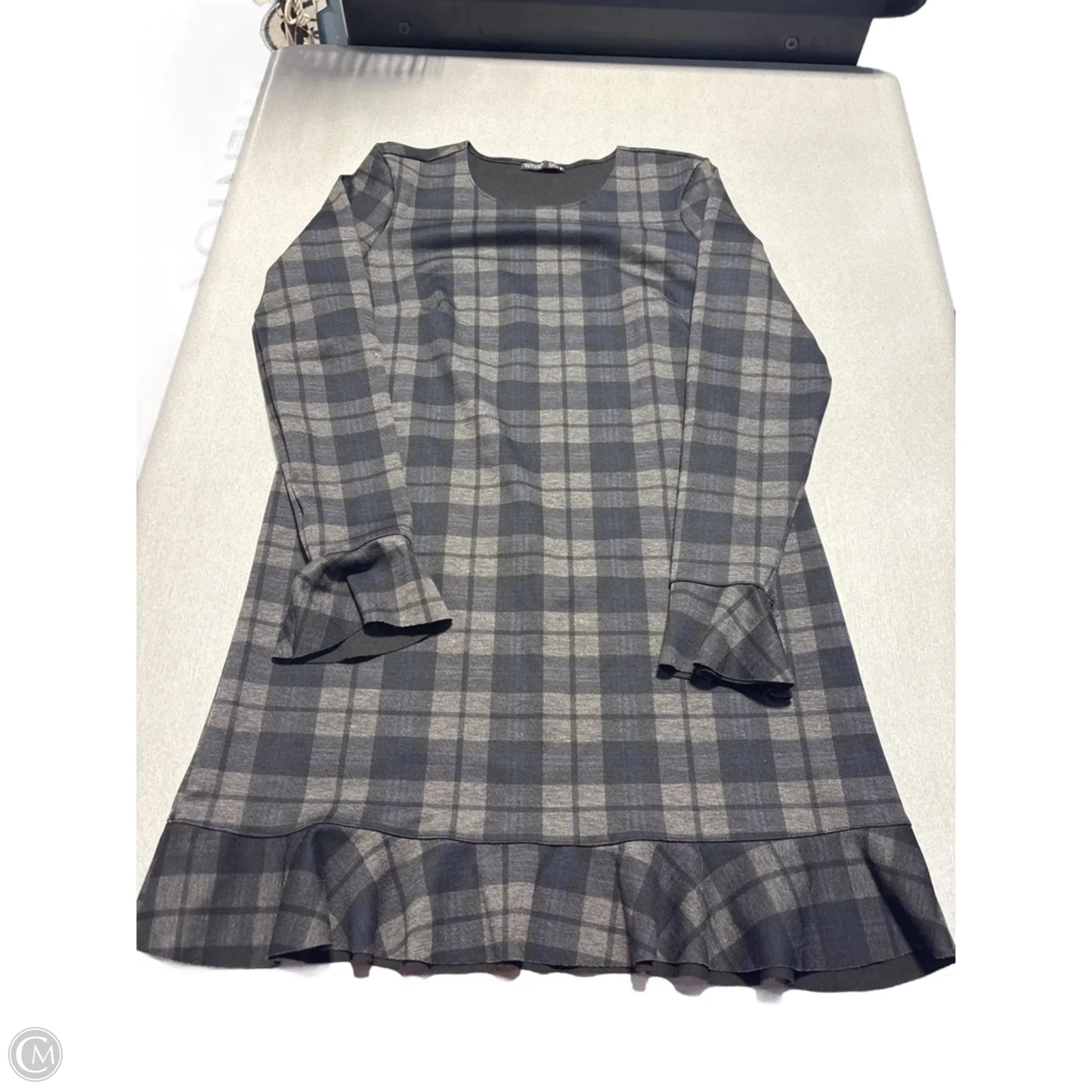 Dress Casual Short By Zara In Plaid Pattern, Size: S