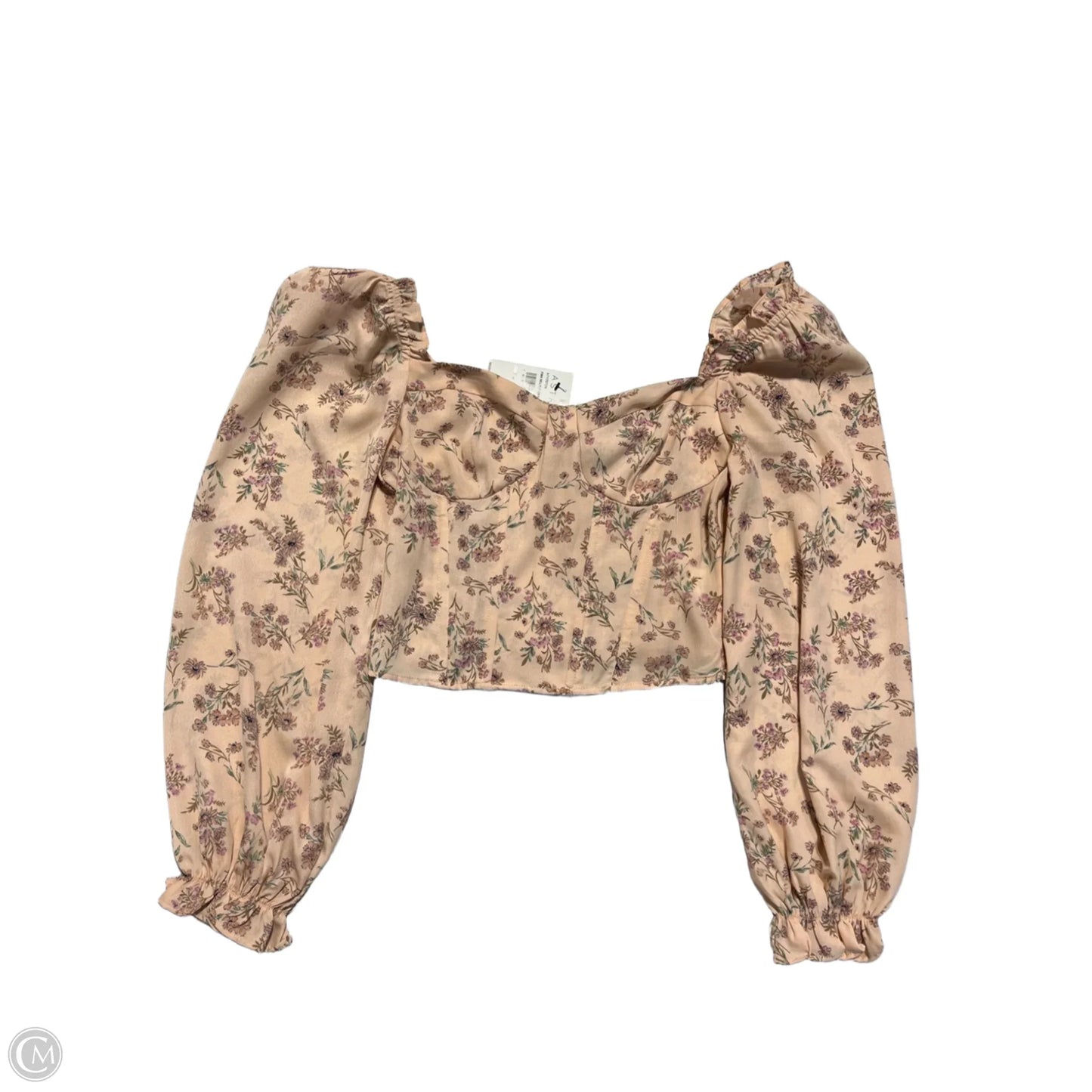 Blouse Long Sleeve By Astr In Floral Print, Size: S