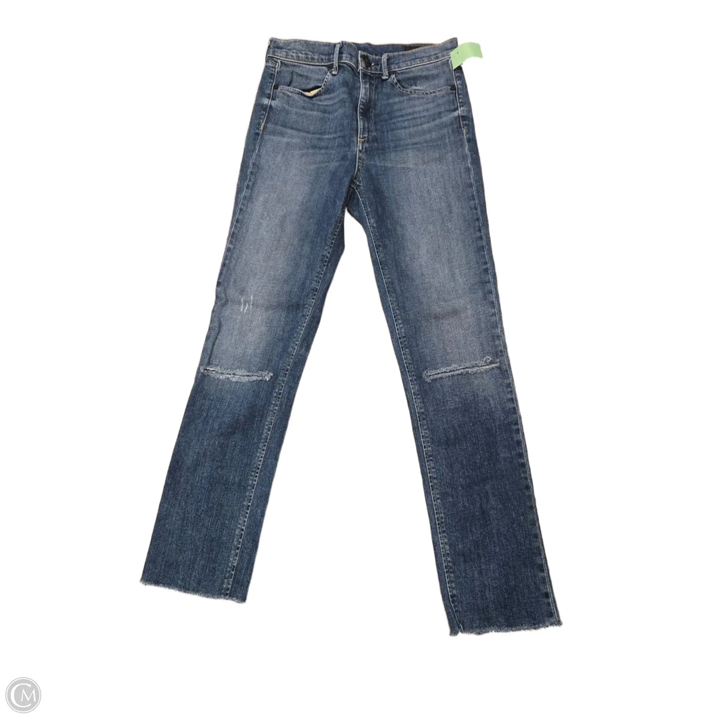 Jeans Straight By Rag & Bones Jeans In Blue Denim, Size: 2
