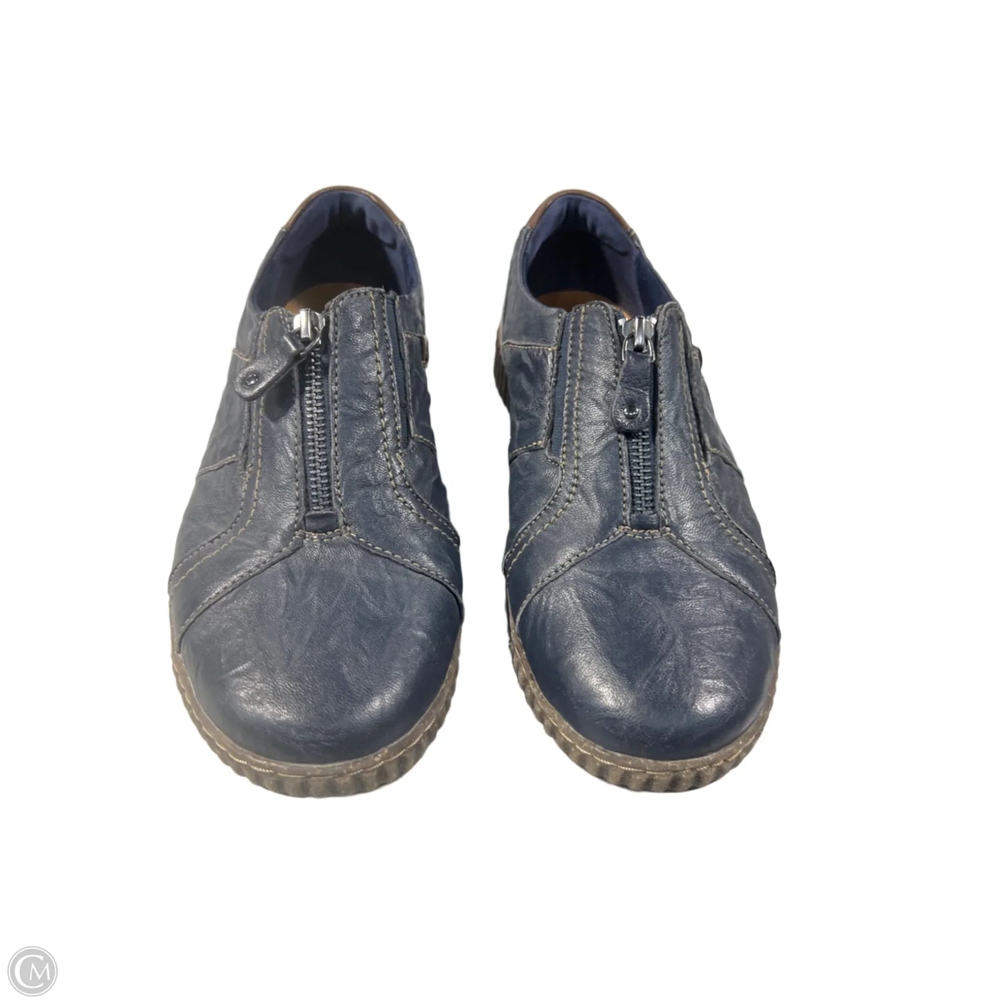 Shoes Flats By Clarks In Blue, Size: 10