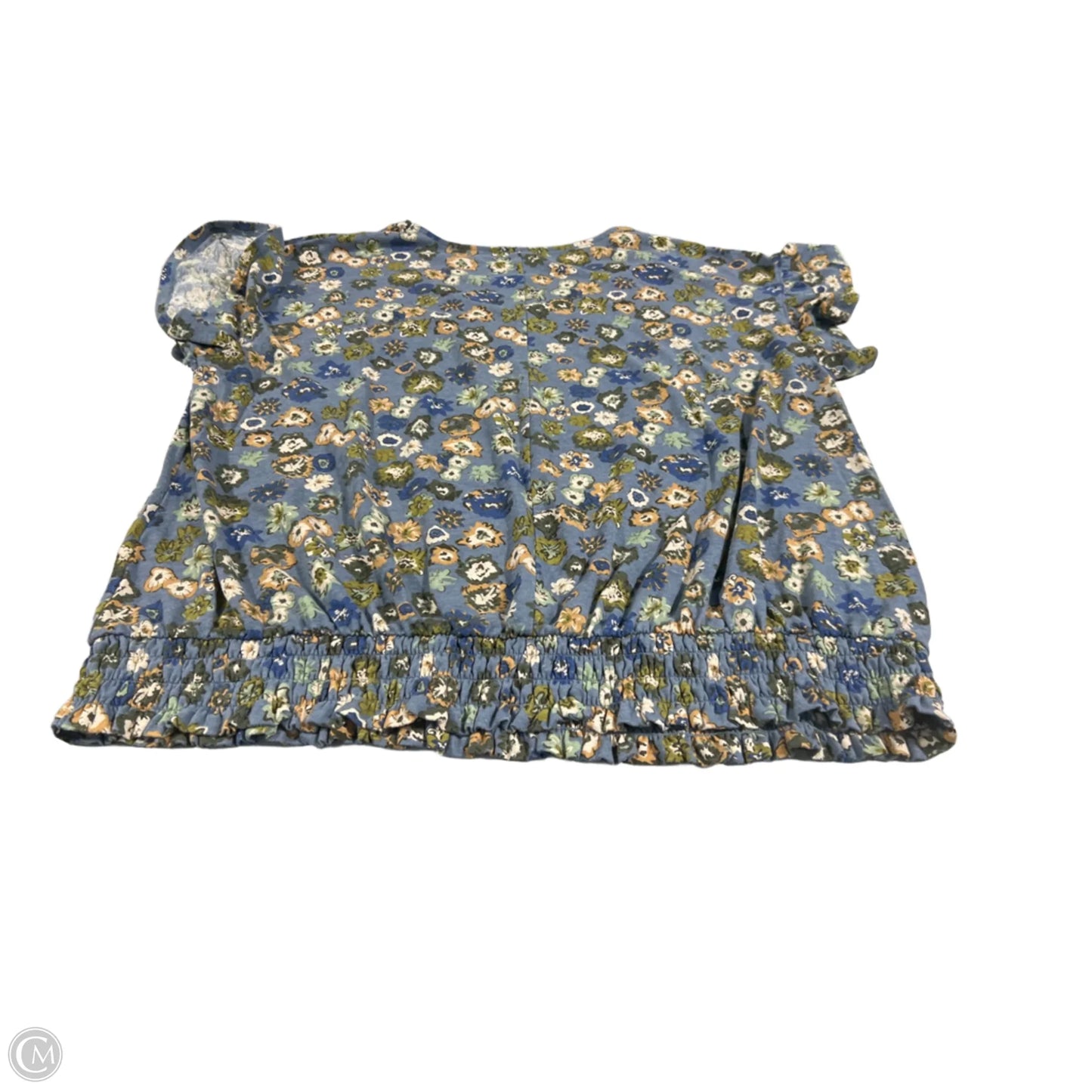 Top Short Sleeve By Sonoma In Floral Print, Size: 1x