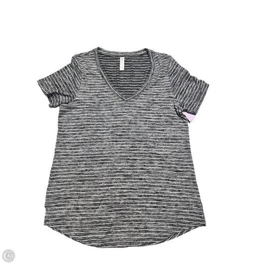 Top Short Sleeve By Athleta In Black, Size: M