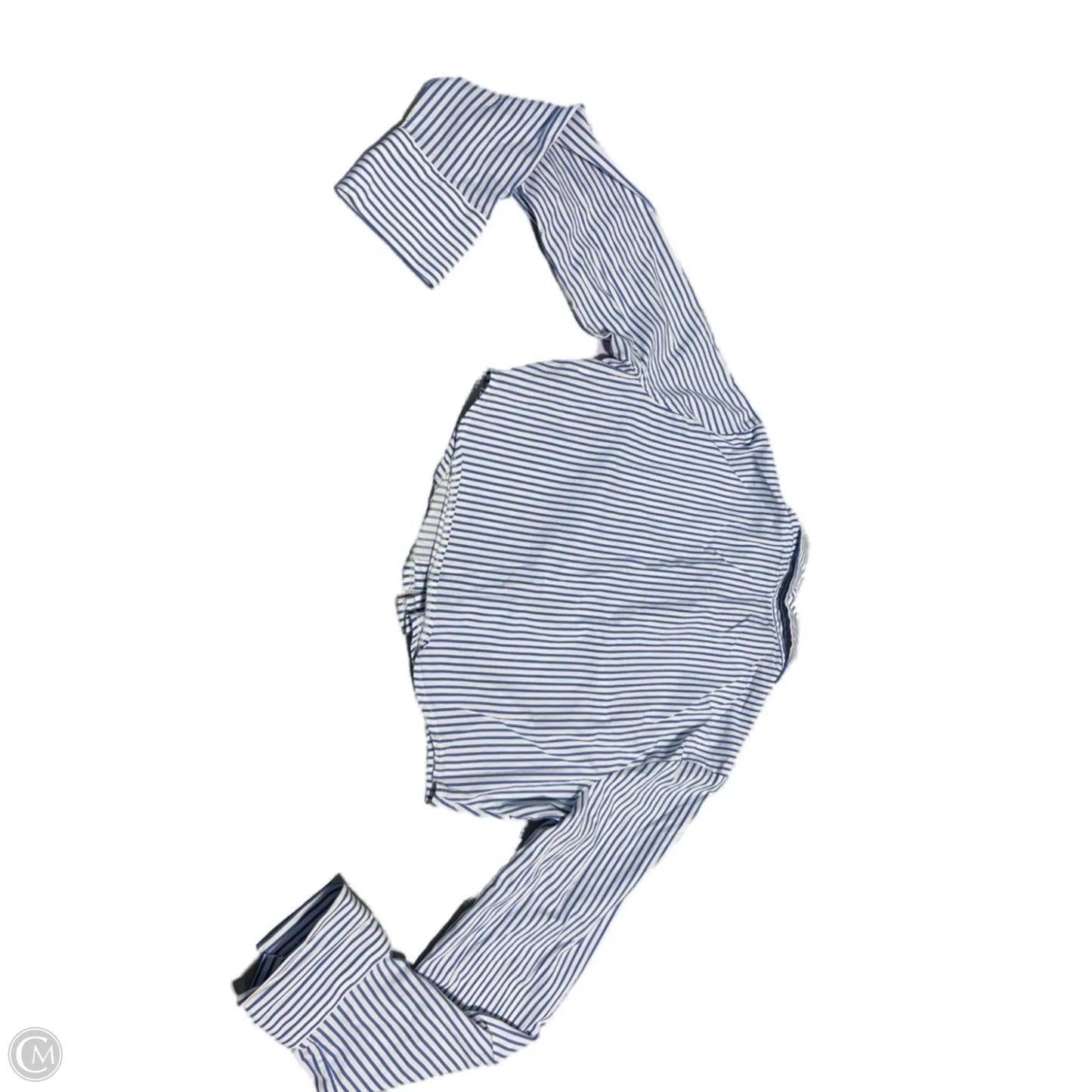 Top Long Sleeve By Zara In Striped Pattern, Size: L