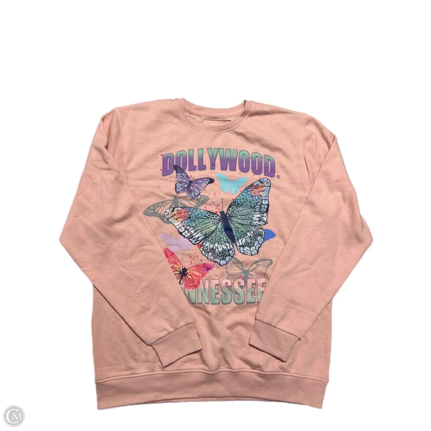 Top Long Sleeve By Cmc In Pink, Size: L