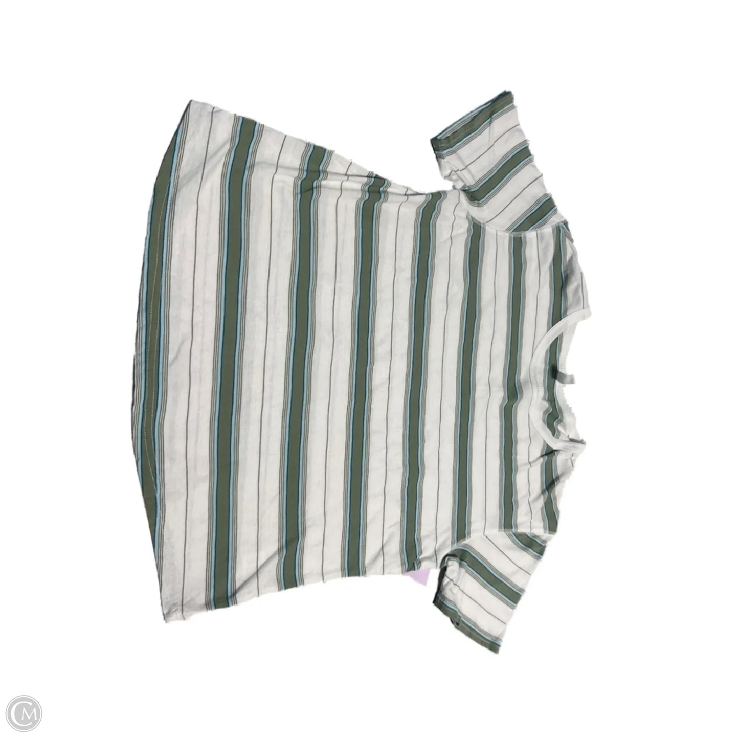 Top Short Sleeve By Wishlist In Striped Pattern, Size: S