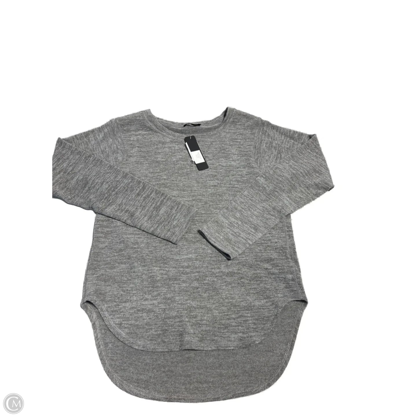 Top Long Sleeve By Nally And Millie In Grey, Size: S
