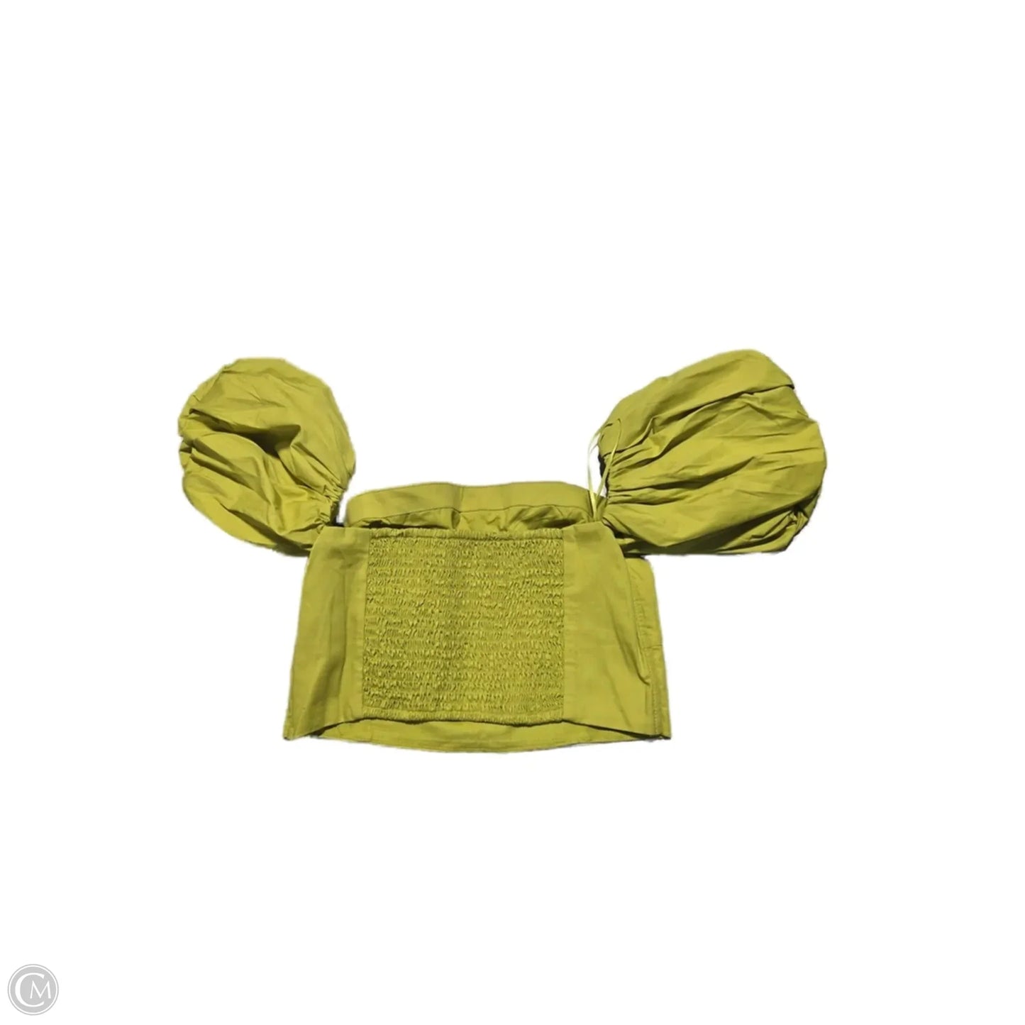 Top Short Sleeve By Abercrombie And Fitch In Green, Size: S