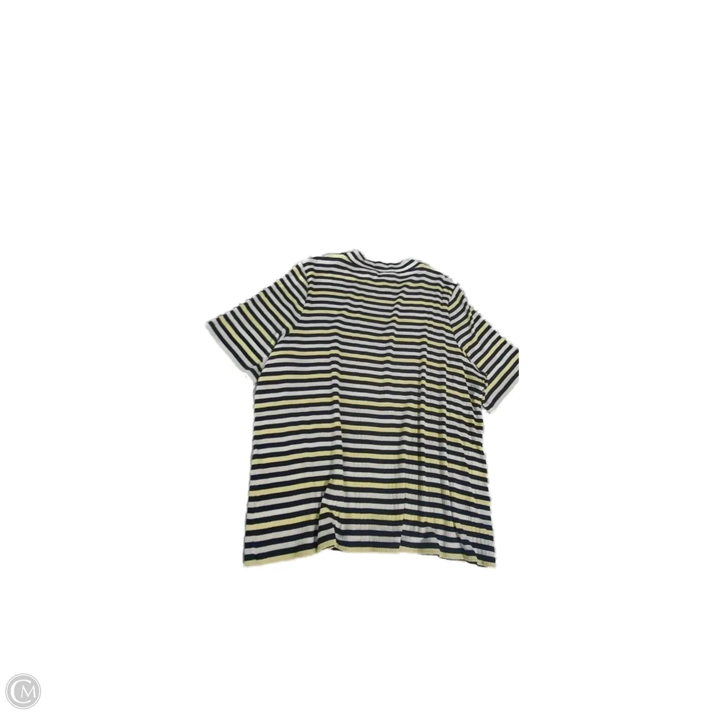 Top Short Sleeve By Talbots In Striped Pattern, Size: 3x