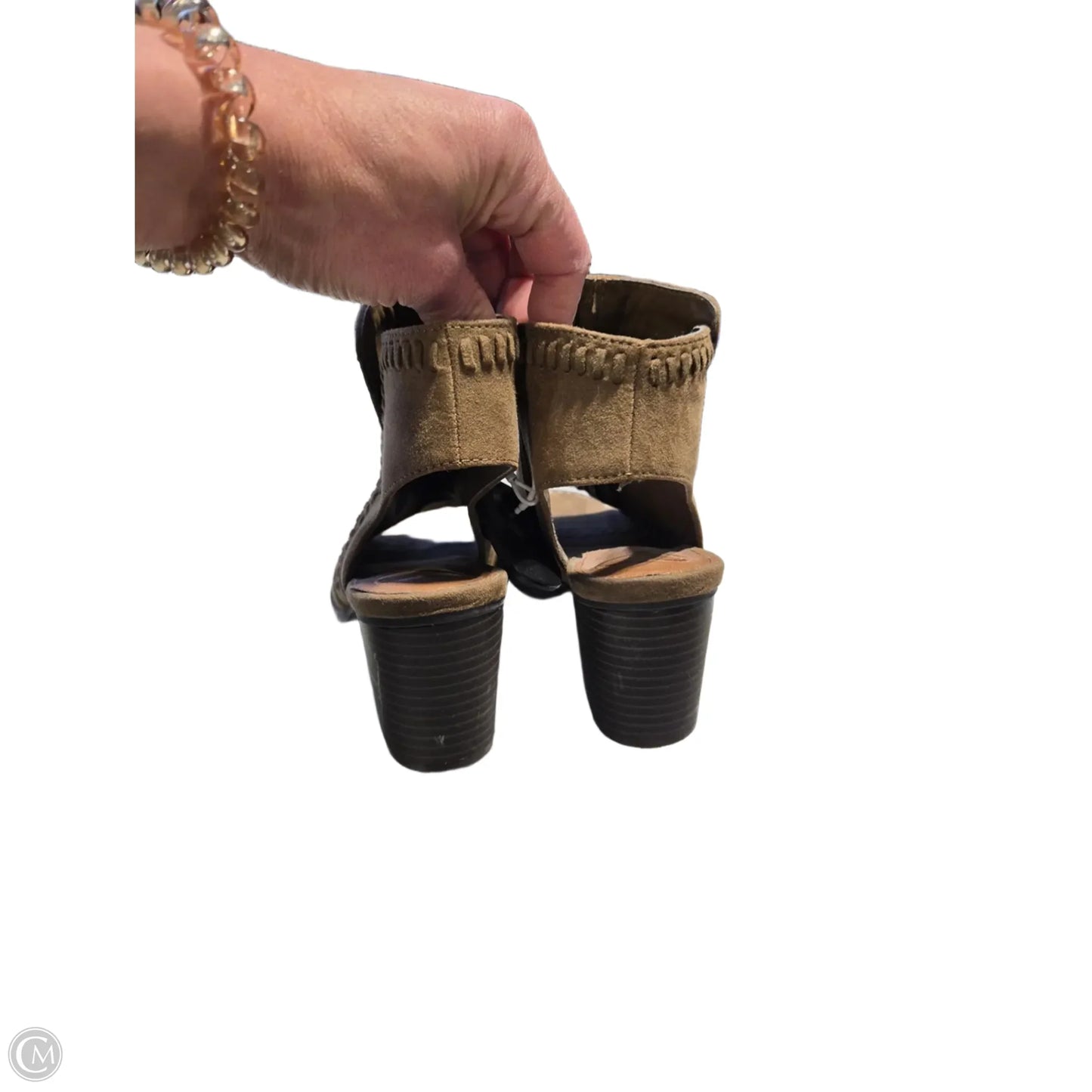 Shoes Heels Block By Madeleine In Brown, Size: 7.5