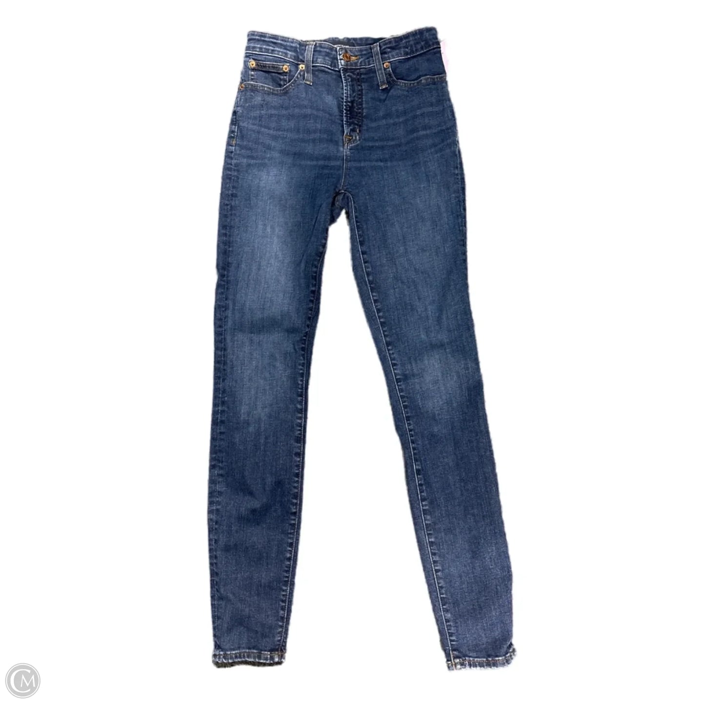 Jeans Straight By J. Crew In Blue Denim, Size: 2