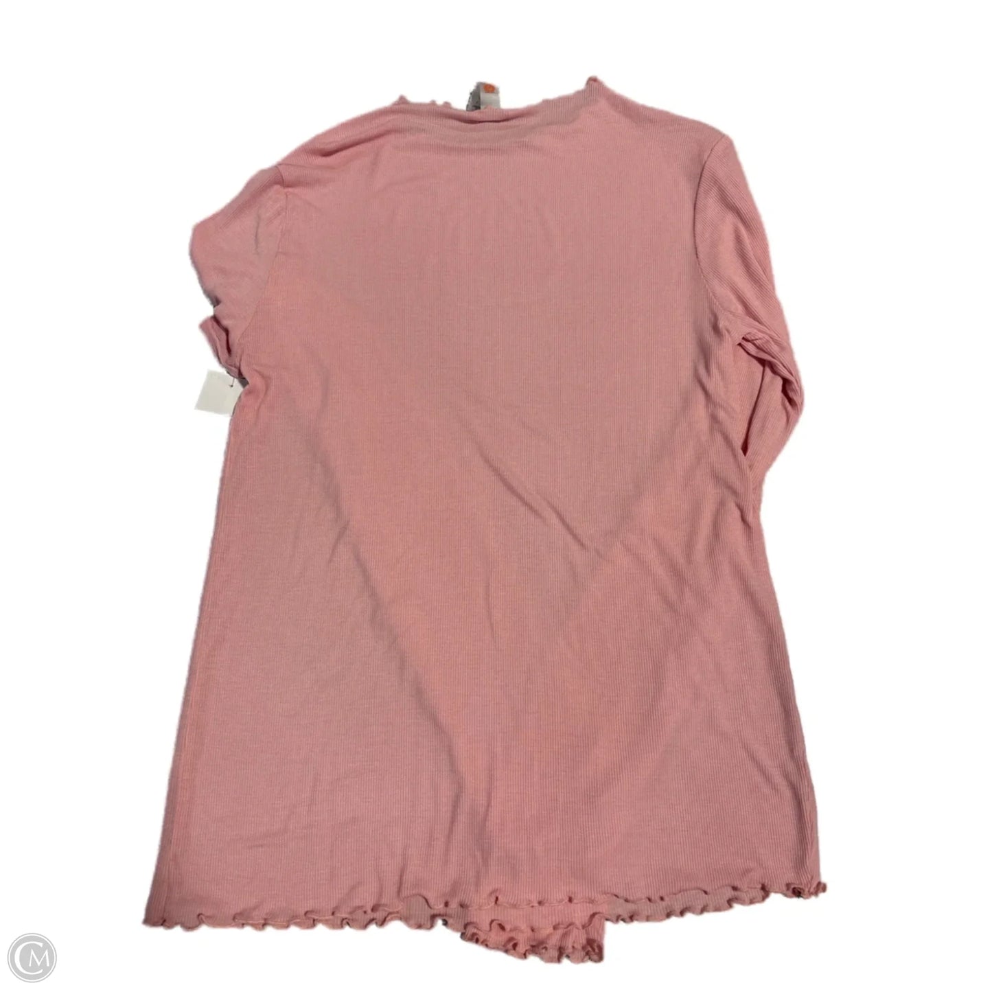 Top Long Sleeve Basic By Mono B In Pink, Size: L