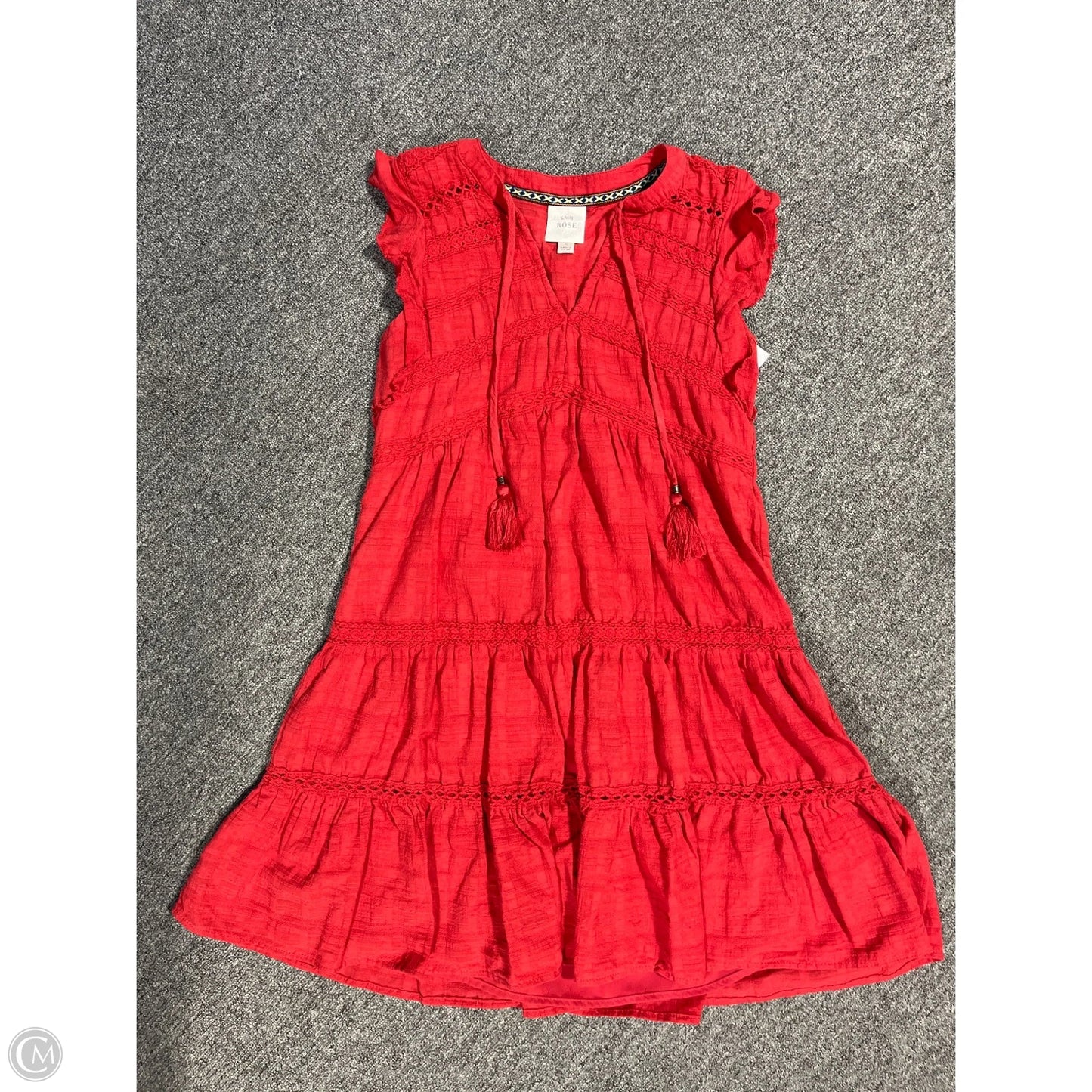 Dress Casual Short By Knox Rose In Red, Size: S