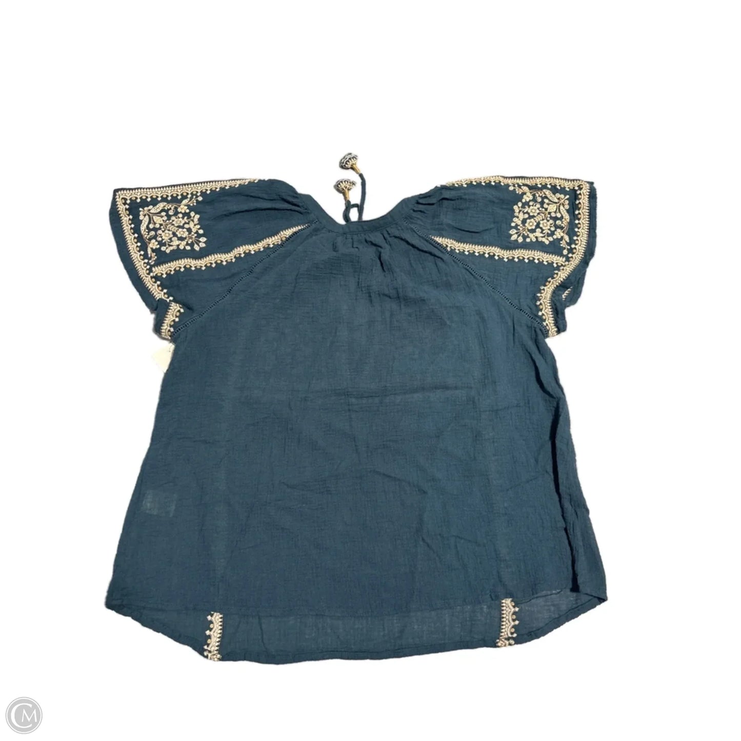 Top Short Sleeve By Lovestitch In Blue, Size: S
