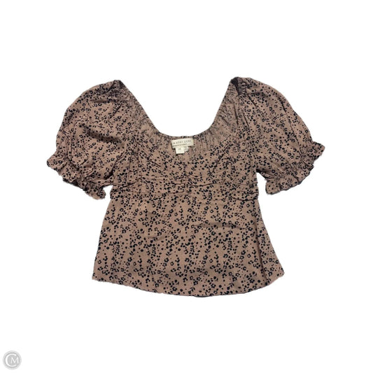 Top Short Sleeve By Cmc In Animal Print, Size: M
