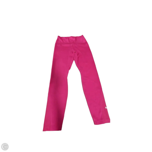 Athletic Leggings By Nike In Pink, Size: M