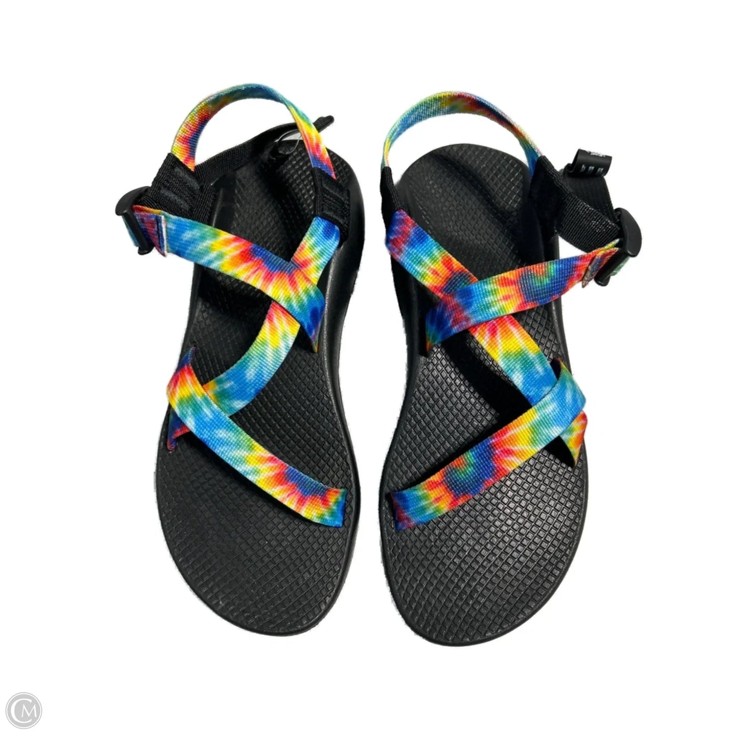 Sandals Flats By Chacos In Rainbow Print, Size: 10
