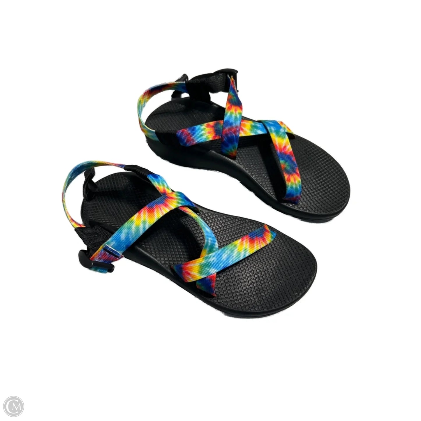 Sandals Flats By Chacos In Rainbow Print, Size: 10