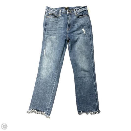Jeans Straight By Just Black In Blue Denim, Size: 10