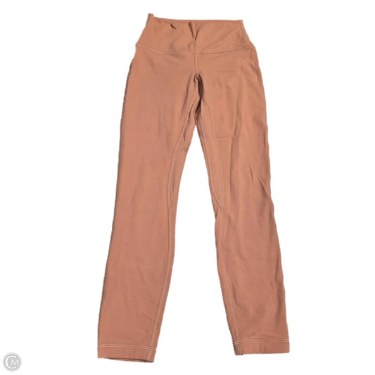 Athletic Leggings By Lululemon In Peach, Size: 6