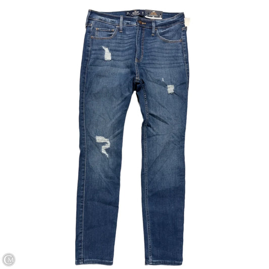Jeans Skinny By Hollister In Blue Denim, Size: 12
