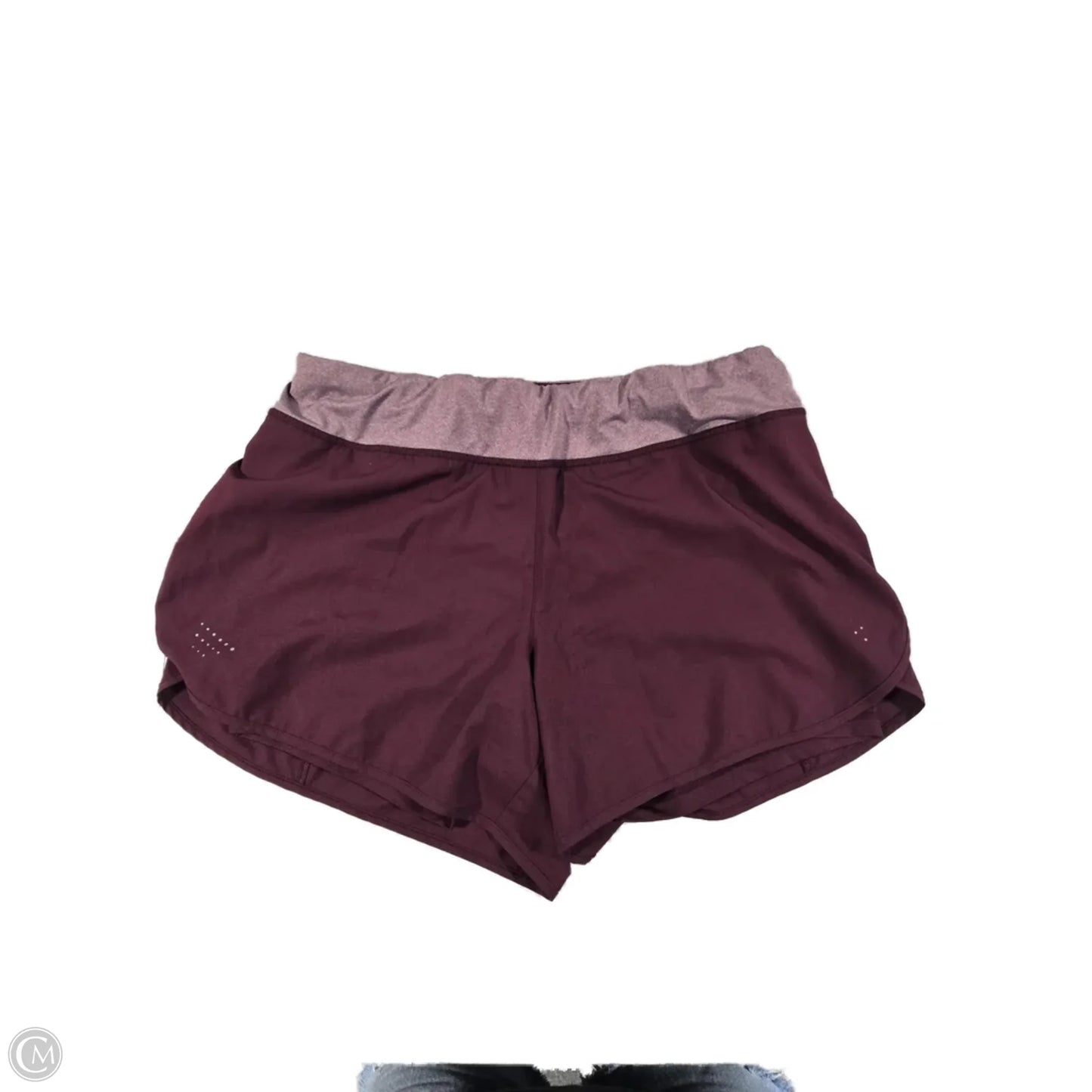 Athletic Shorts By Avia In Maroon, Size: L