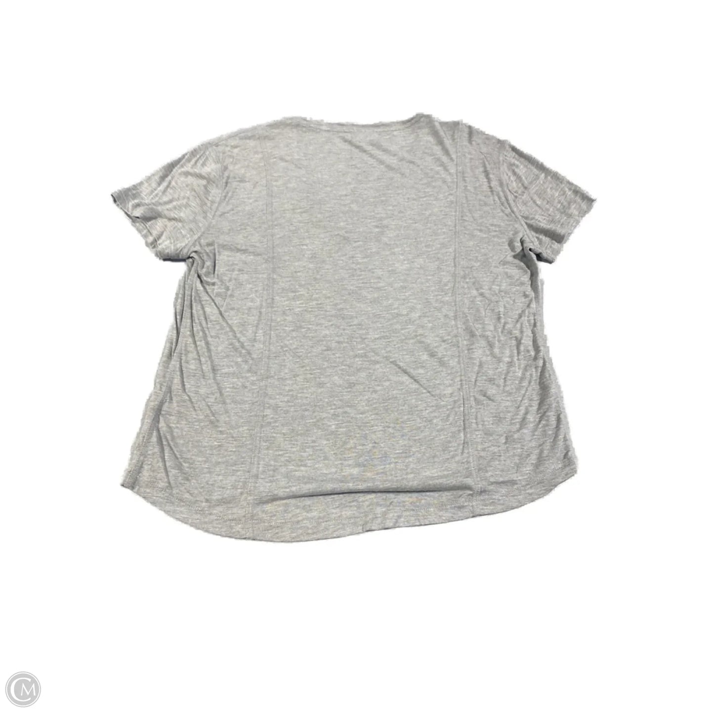 Top Short Sleeve By Cmc In Grey, Size: L