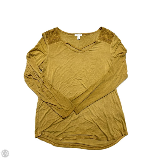 Top Long Sleeve By Tribal In Yellow, Size: M